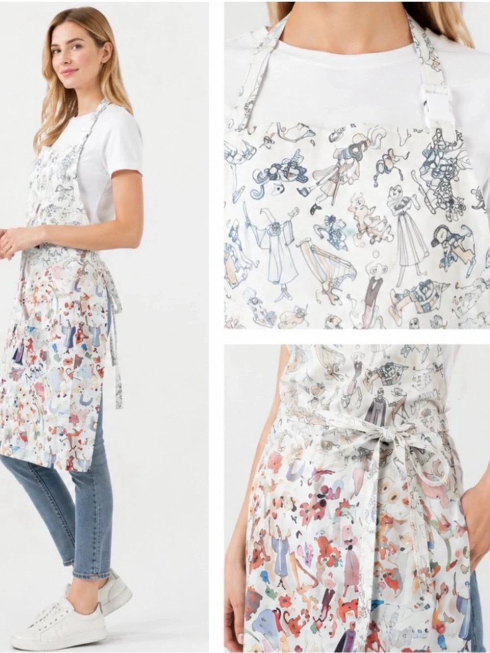 NWT Disney Parks Ink & Paint Collection Apron